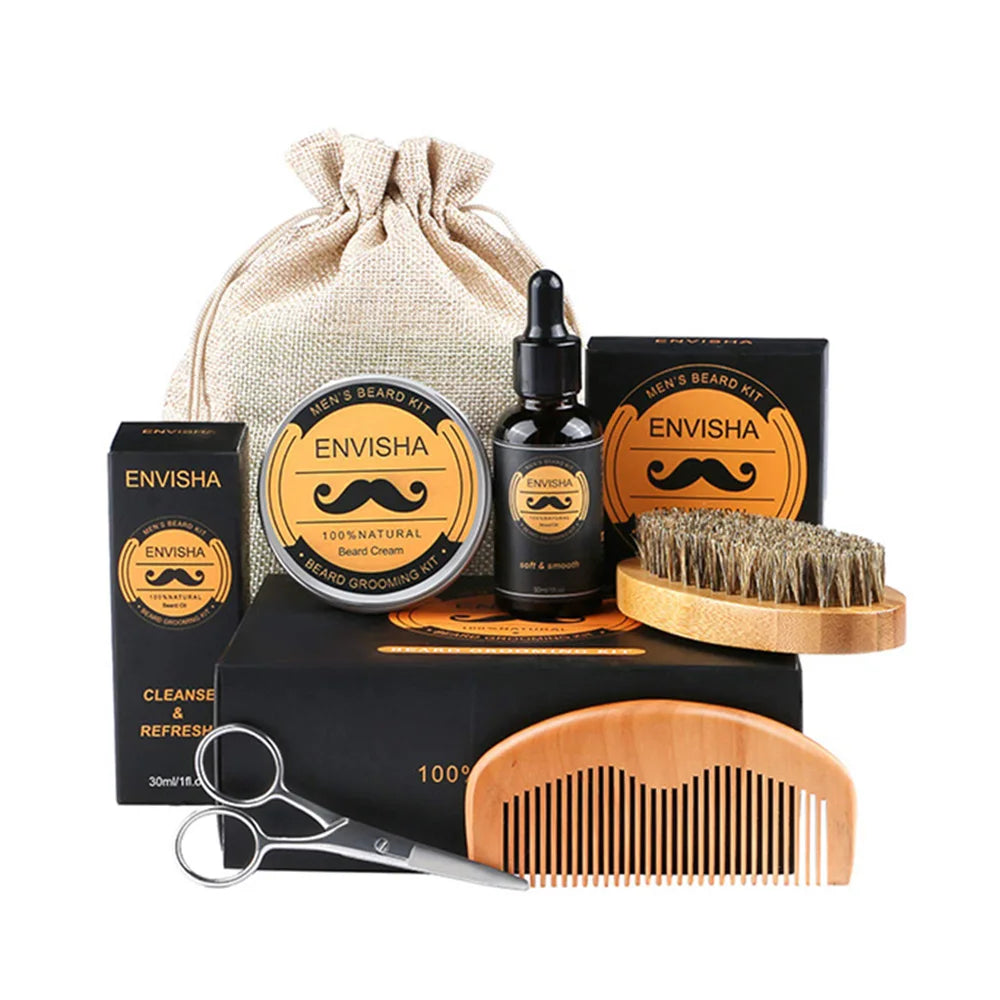 5Pcs/Set Men Beard Grooming Kit