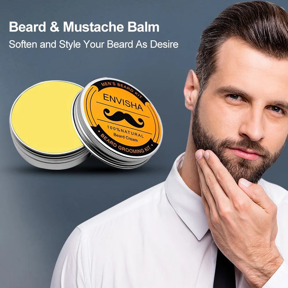 5Pcs/Set Men Beard Grooming Kit