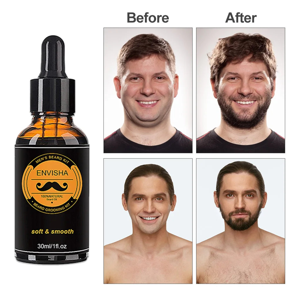 5Pcs/Set Men Beard Grooming Kit