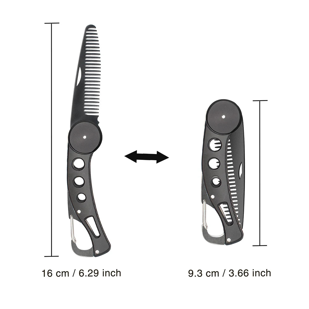 Mens Moustache Beard Comb Stainless Steel