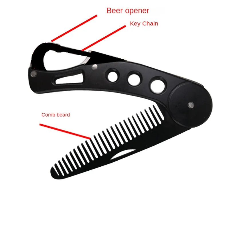 Mens Moustache Beard Comb Stainless Steel