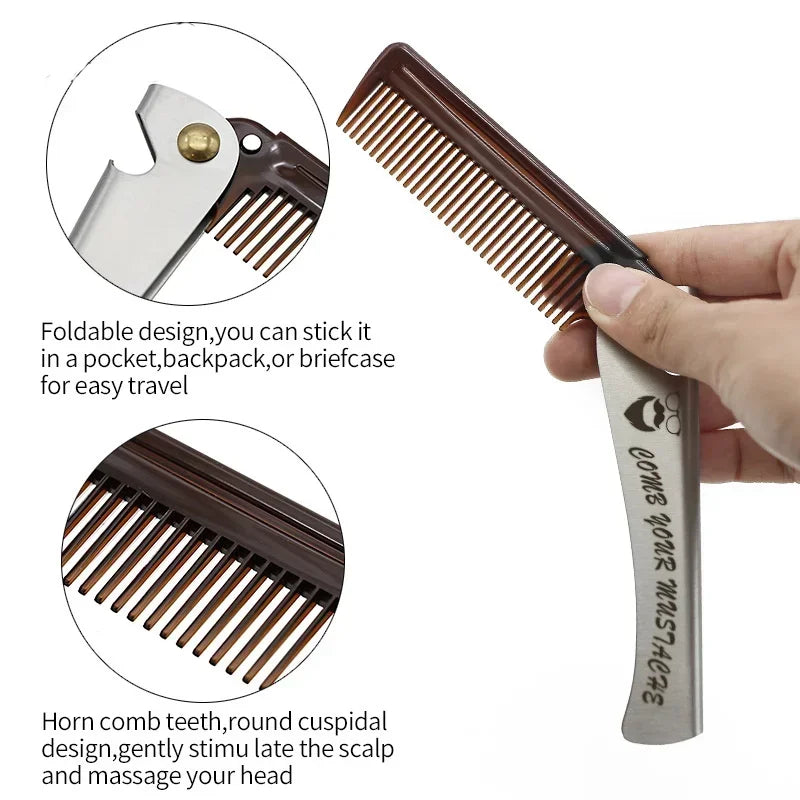 Metal Folding Pocket Comb